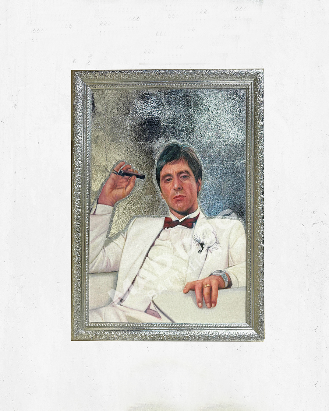 Painting Tony Montana (Silver Frame)