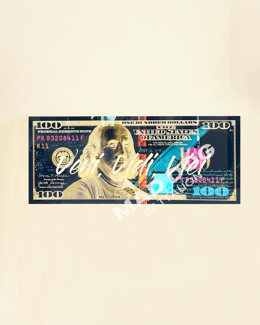 Wall Art C-note (Pink Edition)